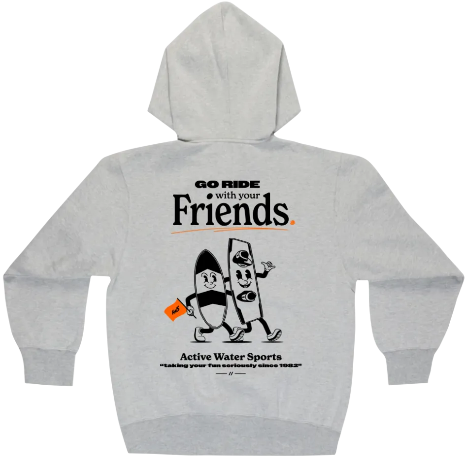 ActiveWake Clothing<AW Friend Gidan Hoodie - Grey
