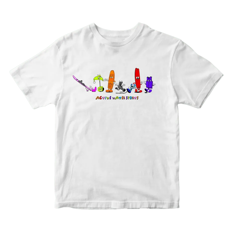 ActiveWake Clothing<AW Kid' "Buddie" Tee - White
