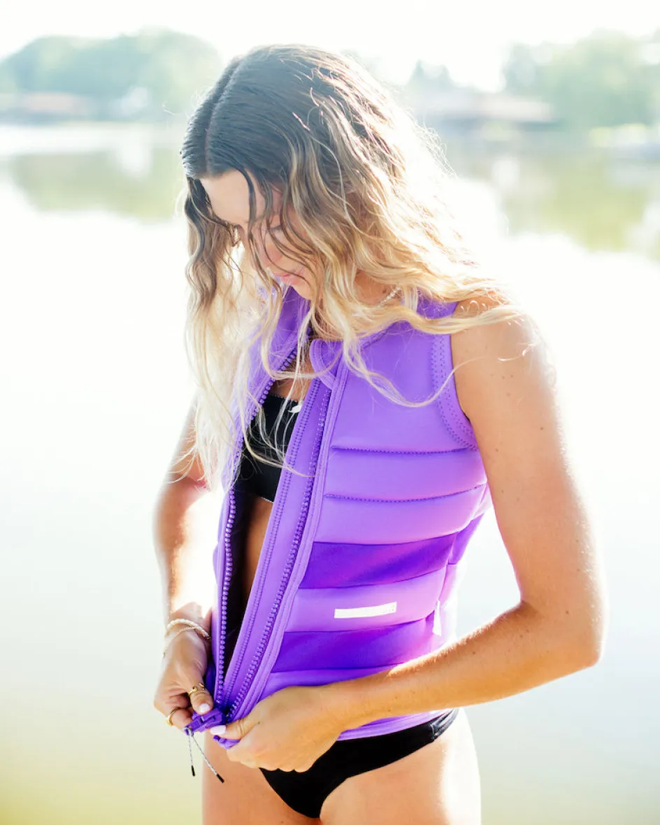 Follow Wake Comp Vests<Foow Fortune adie Jacket - Purpe