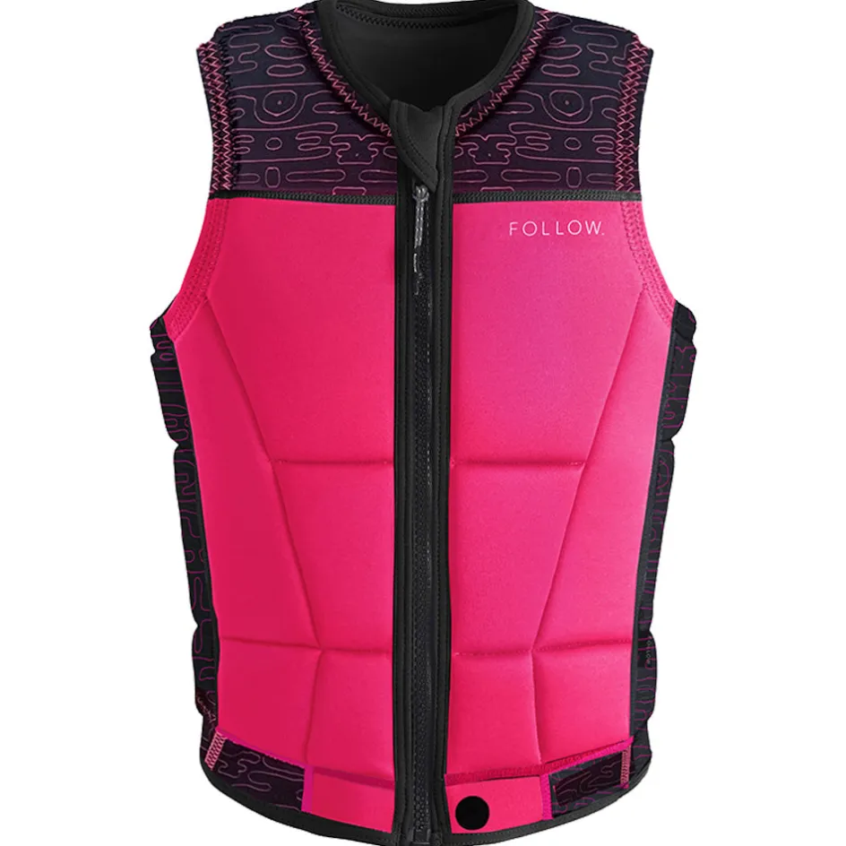 Follow Wake Comp Vests<Foow Harony adie Jacket - Back/Pink