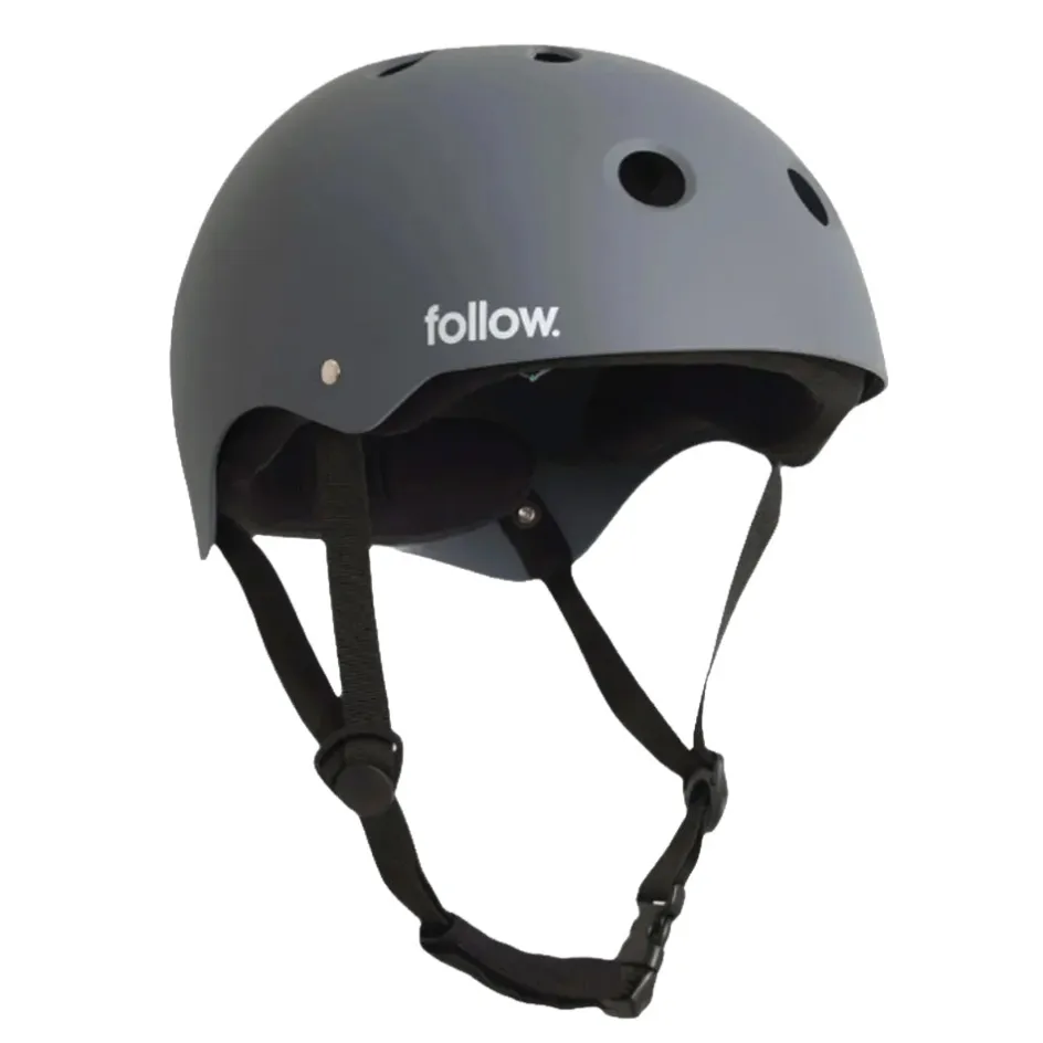 Follow Wake Wakeboard Helmets<Foow afety Firt Heet - Charcoa