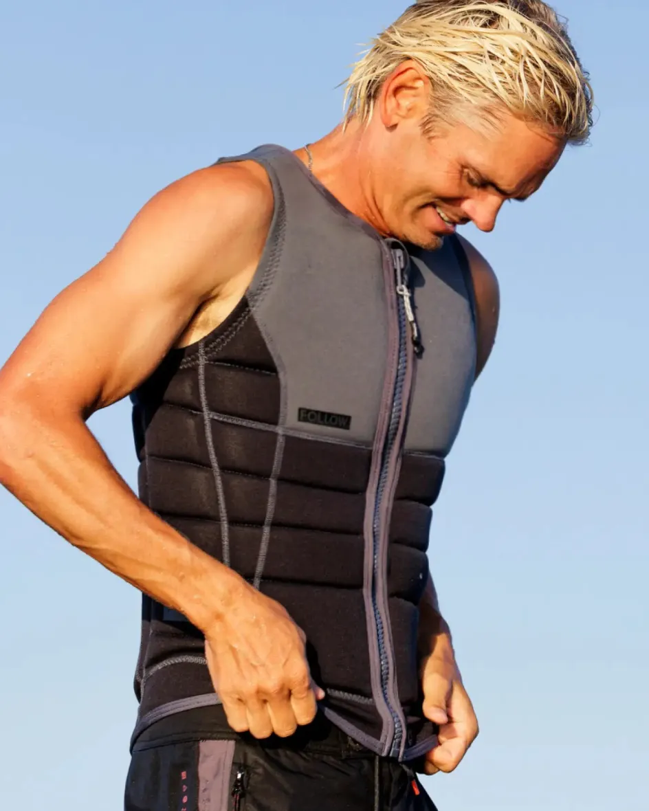 Follow Wake Comp Vests<Foow overeign en' Jacket - Dark Grey/Back