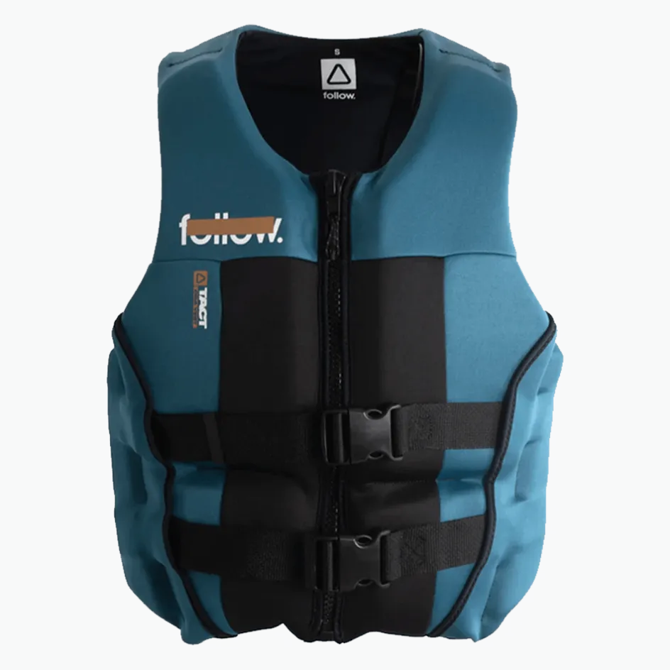 Follow Wake CGA Life Jackets<Foow Tact en' CGA Jacket - Bue pruce