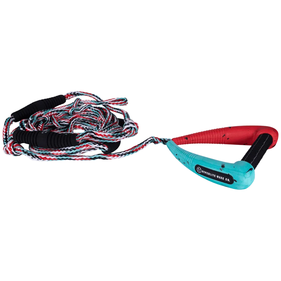 Hyperlite Wakesurf Ropes<25' Pro Surf Rope w/ Handle - Multi