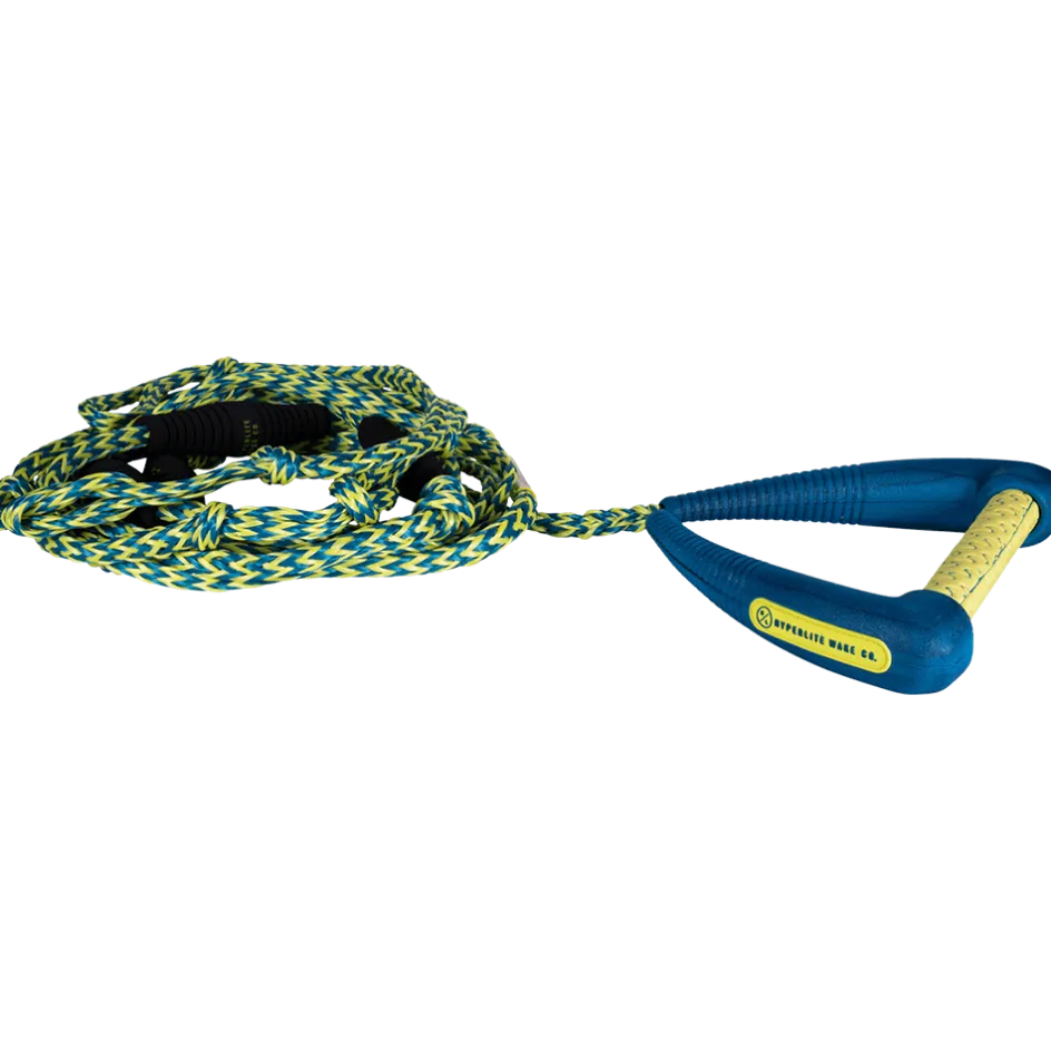 Hyperlite Wakesurf Ropes<25' Pro Surf Rope w/ Handle - Blue/Yellow