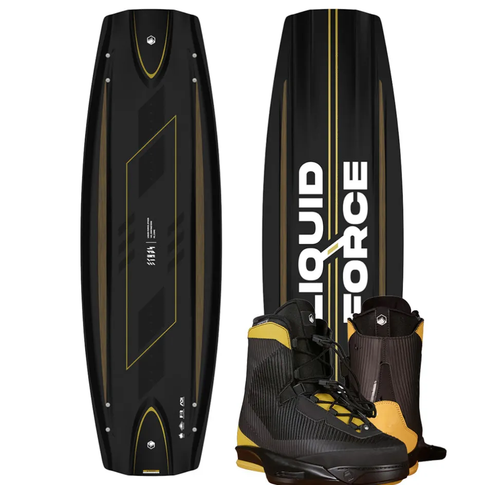 Liquid Force Wakeboard Packages<2025 Ethos Wakeboard | Vertex 6x Boots