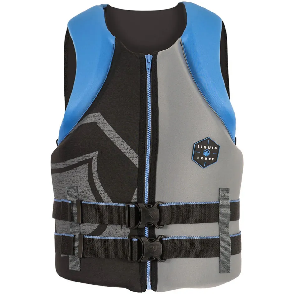 Liquid Force CGA Life Jackets<Hinge Caic CGA Vet - Back/Bue