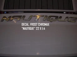 Nautique Decals + Emblems<DECAL FROST CHROMAX "" 22 X 1.4 - 130114