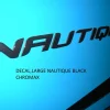 Nautique Decals + Emblems<DECAL - LARGE BLACK CHROMAX - 140089