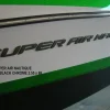 Nautique Decals + Emblems<DECAL SUPER AIR CHROMAX BLACK CHROME 2.55 x 69 - 140015