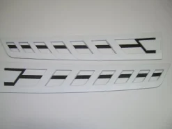 Nautique Decals + Emblems<DECAL TRANSOM VENT CHROMAX WHITE CHROME 4.3 X 23.32 - 170288