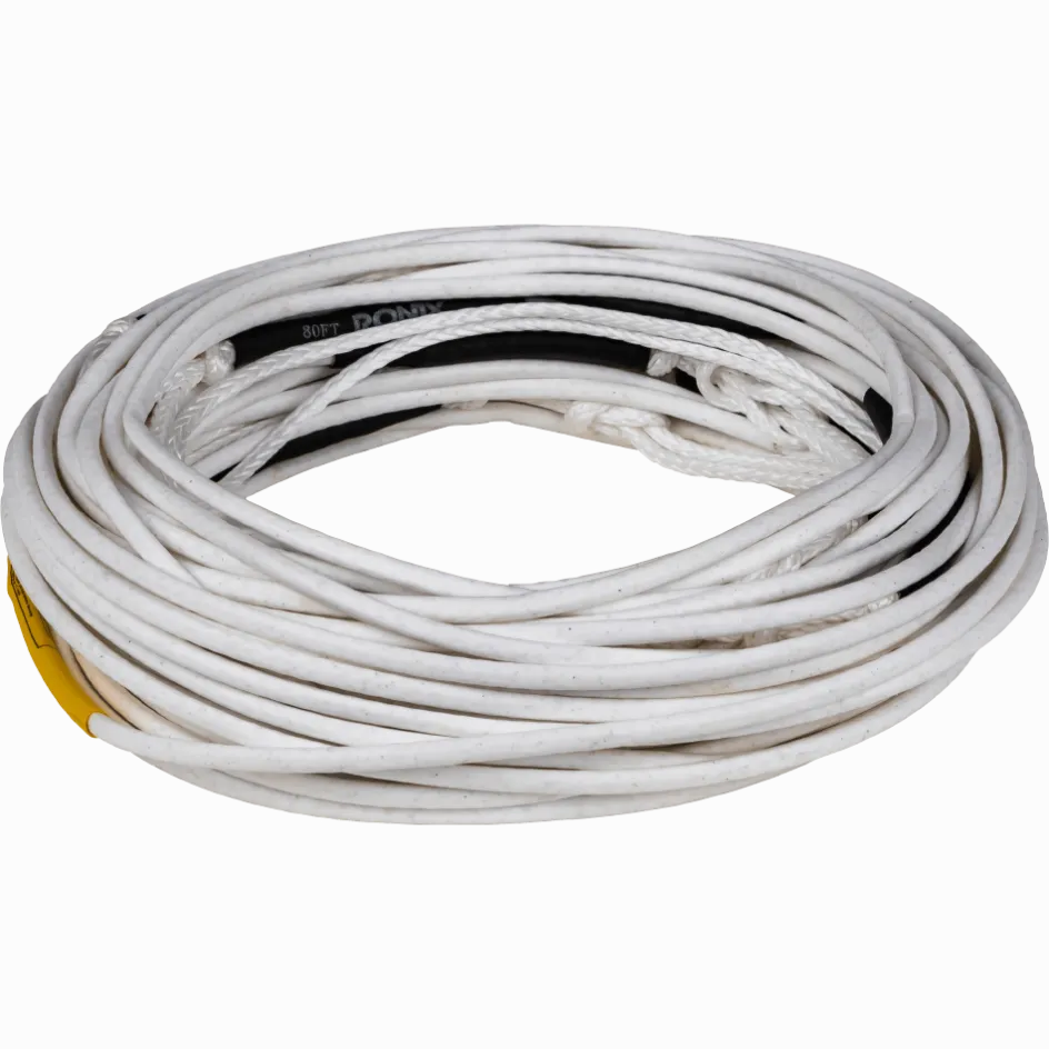 Ronix Wakeboard Ropes & Handles<R8 - 80ft 8 Section Floating Mainline - White