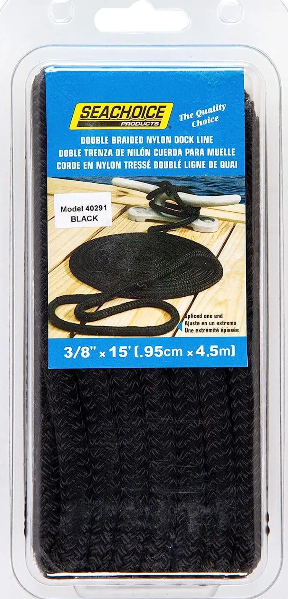 Seachoice Fenders + Docking<Double Braided Nylon Dockline 3/8" x 15'
